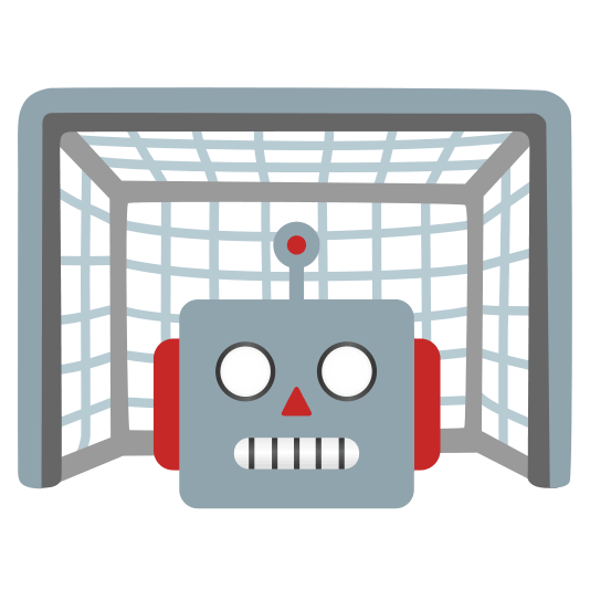 goal net robot face