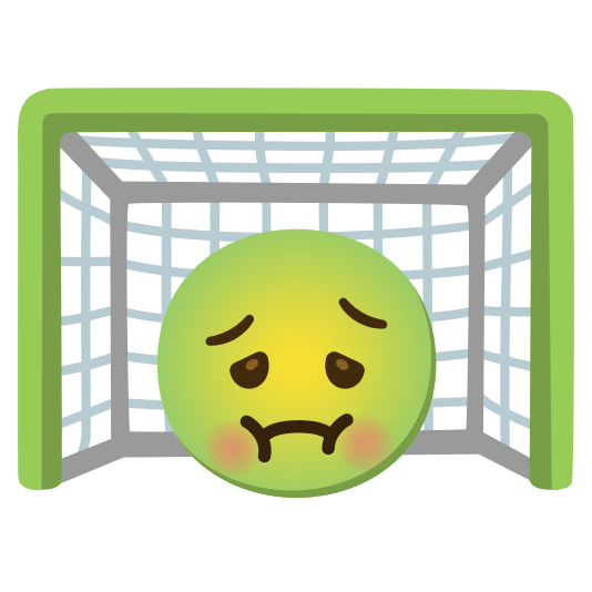 goal net nauseated face
