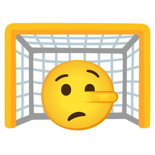 goal net lying face