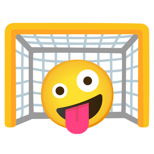 goal net zany face