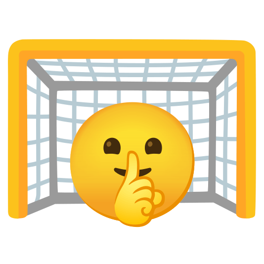 goal net shushing face