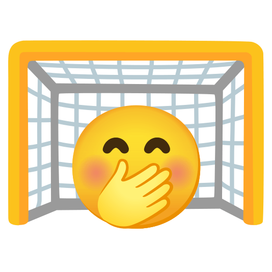 goal net face with hand over mouth
