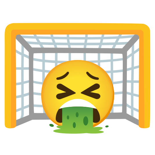 goal net face vomiting