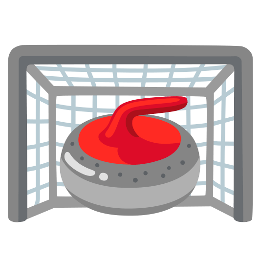 goal net curling stone