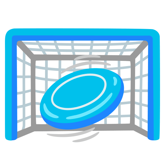 goal net flying disc