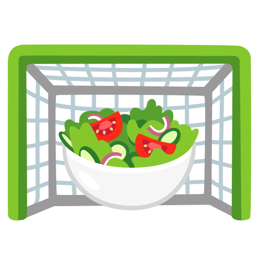 goal net green salad
