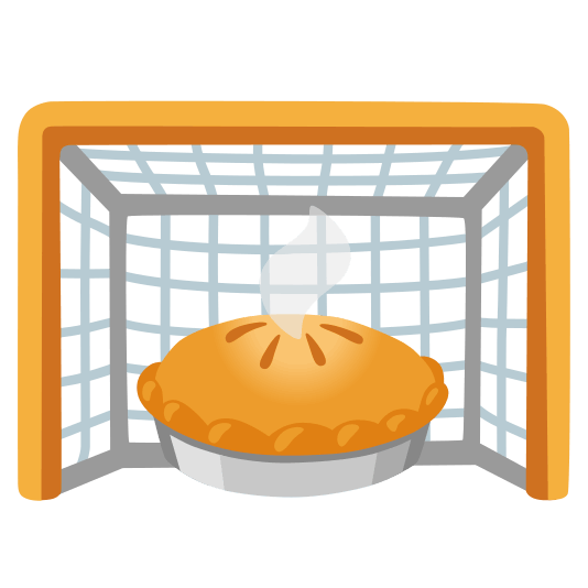 goal net pie