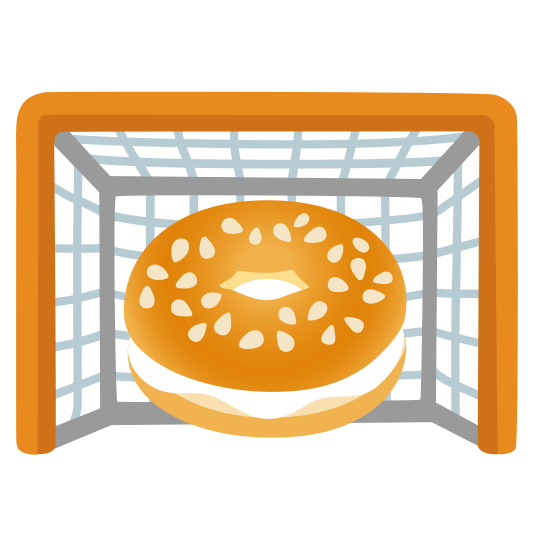goal net bagel