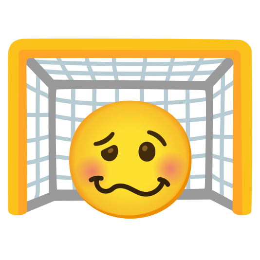 goal net woozy face