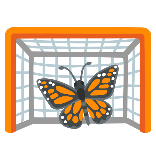 goal net butterfly