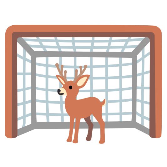 goal net deer
