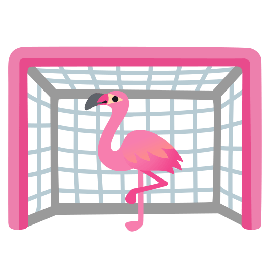 goal net flamingo