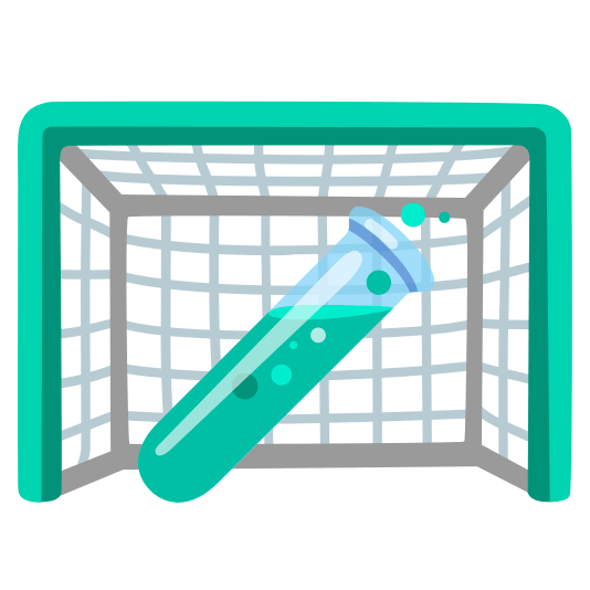 goal net test tube