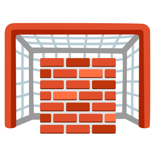goal net bricks