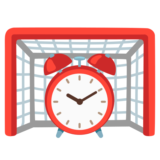 goal net alarm clock