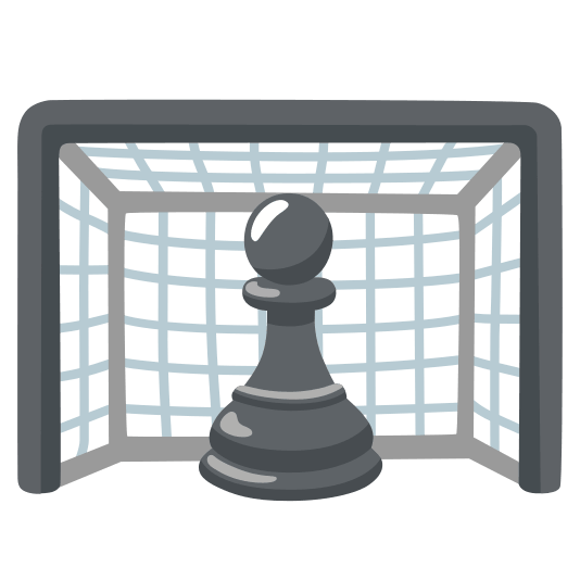 goal net chess pawn