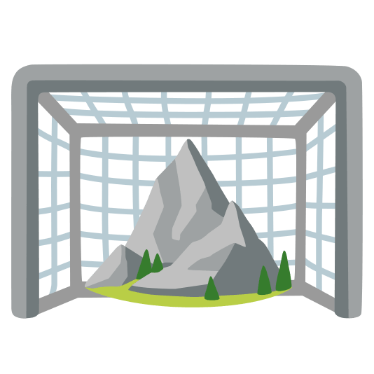 goal net mountain