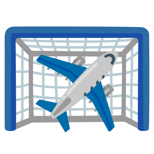 goal net airplane