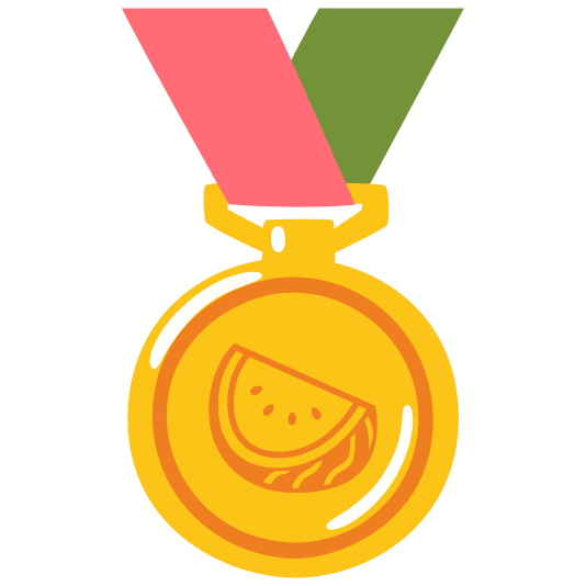 first place medal watermelon