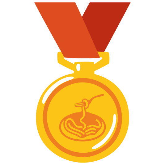 first place medal spaghetti