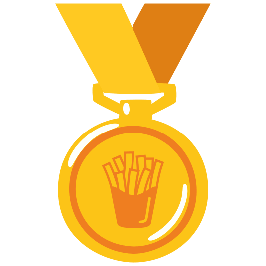 first place medal fries