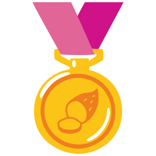 first place medal sweet potato