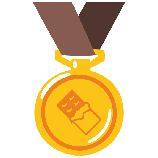 first place medal chocolate bar