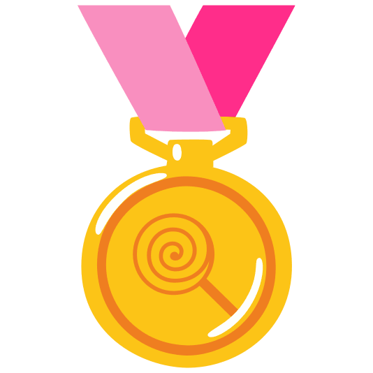 first place medal lollipop