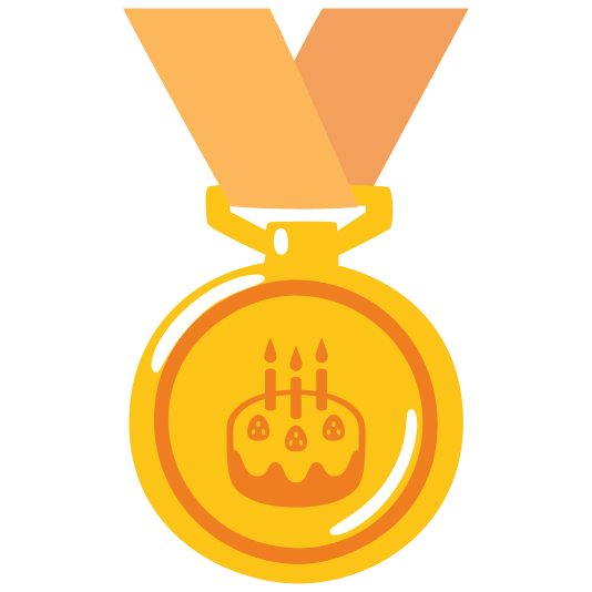 first place medal birthday