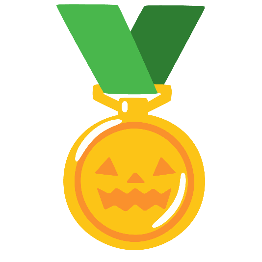 first place medal jack o lantern