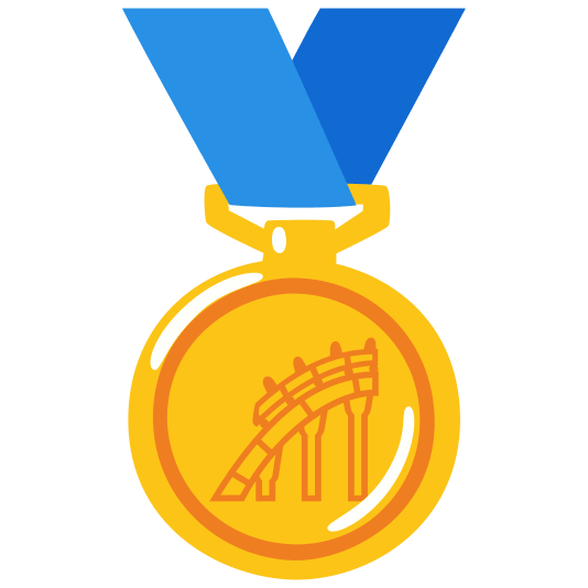 first place medal roller coaster