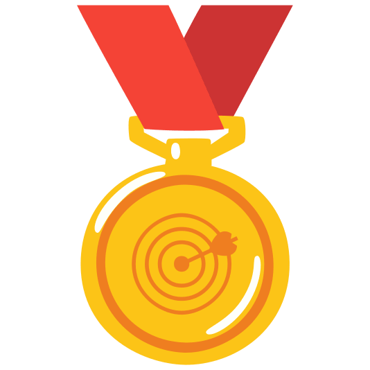 first place medal dart