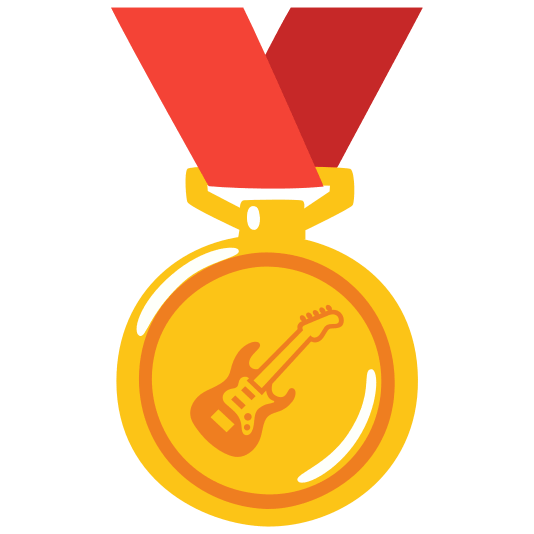 first place medal guitar