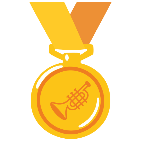 first place medal trumpet