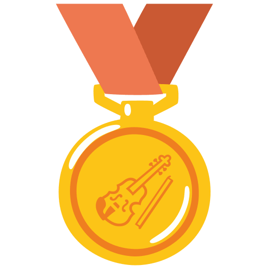 first place medal violin