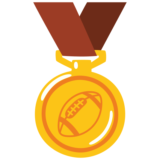 first place medal football