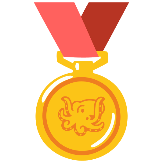 first place medal octopus