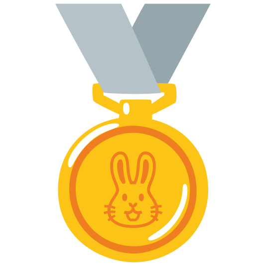 first place medal rabbit