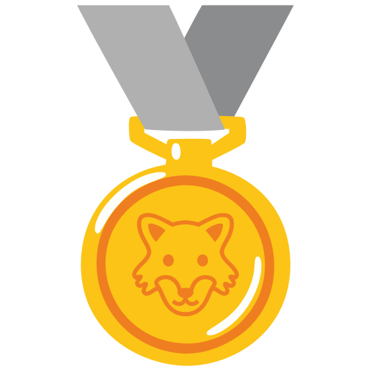 first place medal wolf