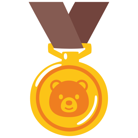 first place medal bear