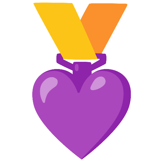 first place medal purple heart