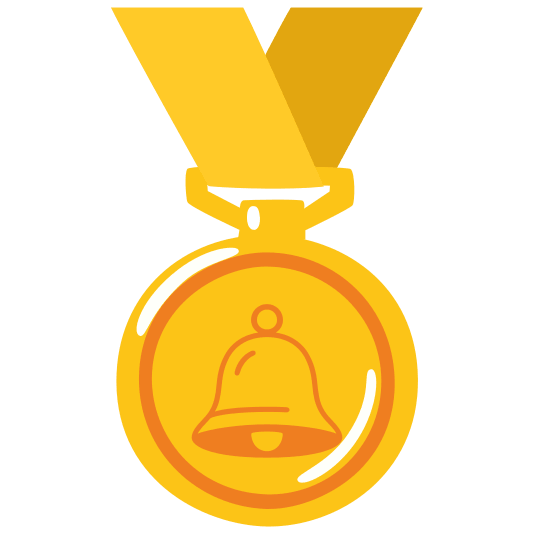 first place medal bell