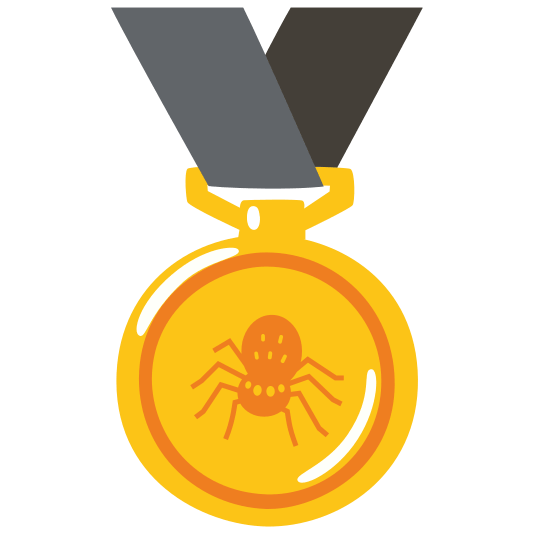 first place medal spider