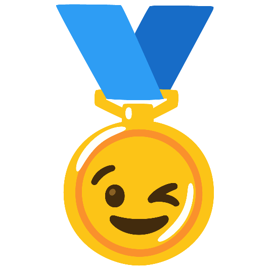 first place medal wink