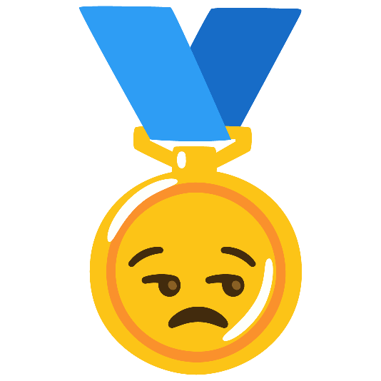first place medal unamused