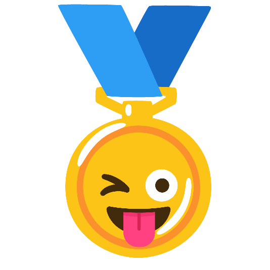 first place medal stuck out tongue winking eye