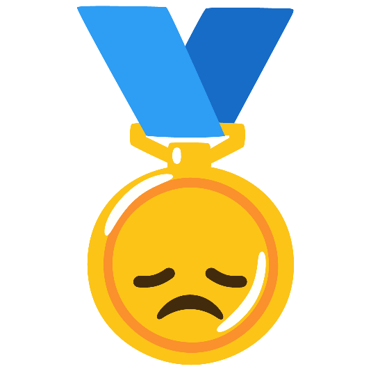 first place medal disappointed