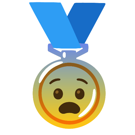 first place medal fearful