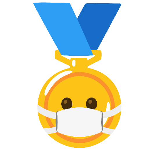 first place medal mask