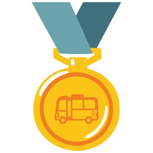 first place medal bus